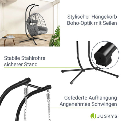 Fauteuil suspendu double en polyrotin Aria 2026