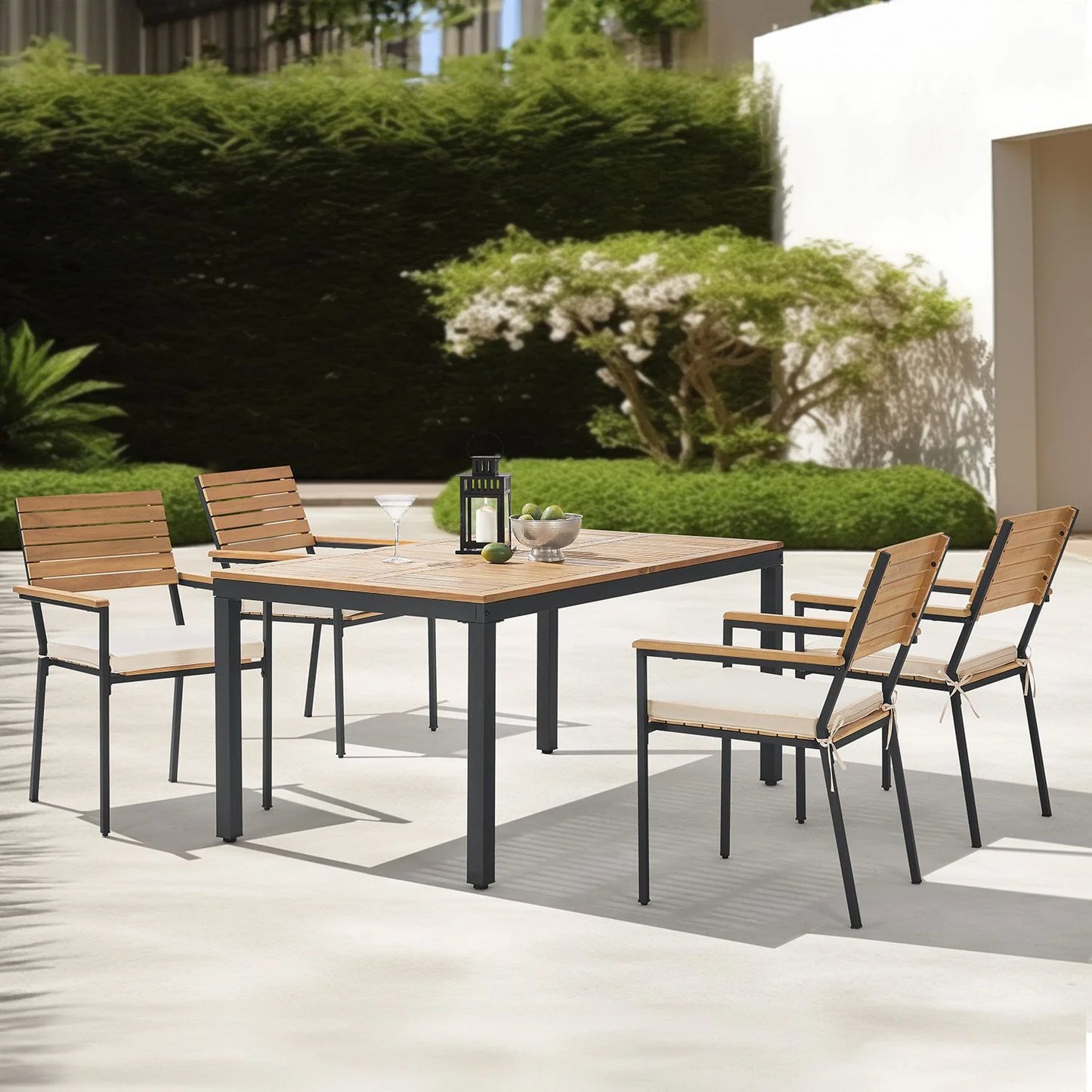 Ensemble de mobilier de jardin en bois d'acacia 2026 Rhodos