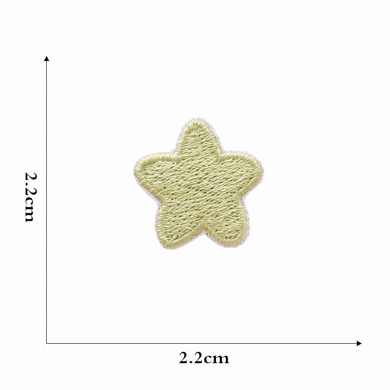 star rainbow embroidered patches peel and stick self adhesive