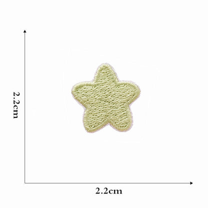 star rainbow embroidered patches peel and stick self adhesive