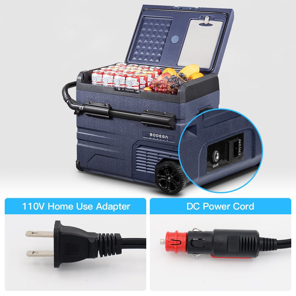 Réfrigérateur/congélateur portable 12 volts 37 pintes (2026) pour voiture, idéal pour le camping, les voyages, les camping-cars et compatible avec une application mobile.