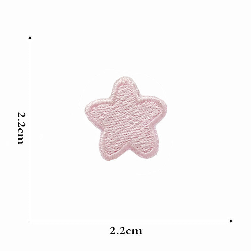 star rainbow embroidered patches peel and stick self adhesive
