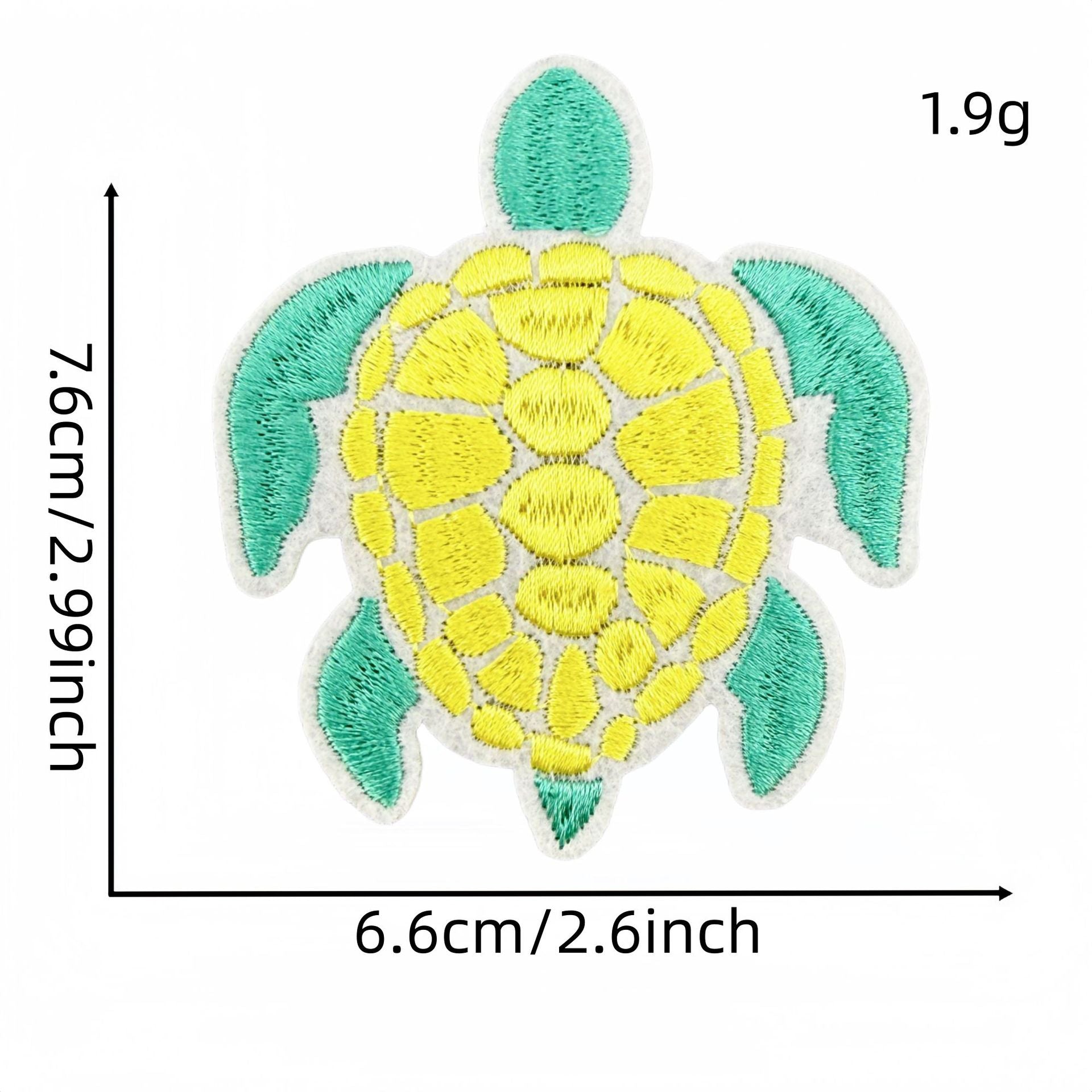 colorful sea turtle embroidered patches animal design iron on