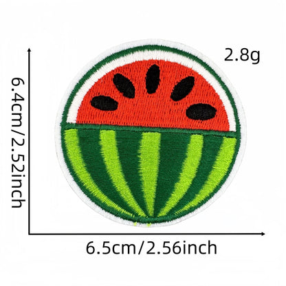 watermelon embroidered patches summer fruit design iron on