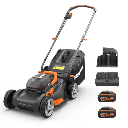 Tondeuse à gazon sans fil WORX WG743E 40V (2026) – Tondeuse à gazon professionnelle avec fonction mulching et batterie PowerShare – Tonte de pelouse sans fil – Idéale pour les jardins jusqu'à 500 m²