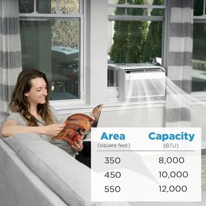 Climatiseur de fenêtre intelligent Midea 12 000 BTU à technologie Inverter et conception en forme de U (modèle 2026 ) ; refroidit des pièces allant jusqu'à 550 pieds carrés.