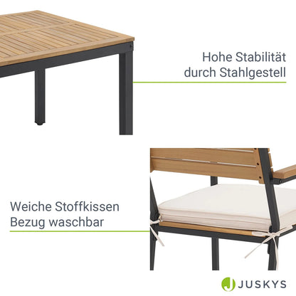Ensemble de mobilier de jardin en bois d'acacia 2026 Rhodos