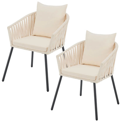 Ensemble de 2 chaises en corde 2026