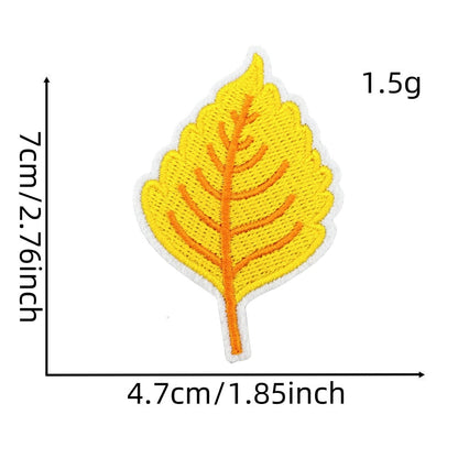 autumn harvest embroidered patches fall seasonal design iron on