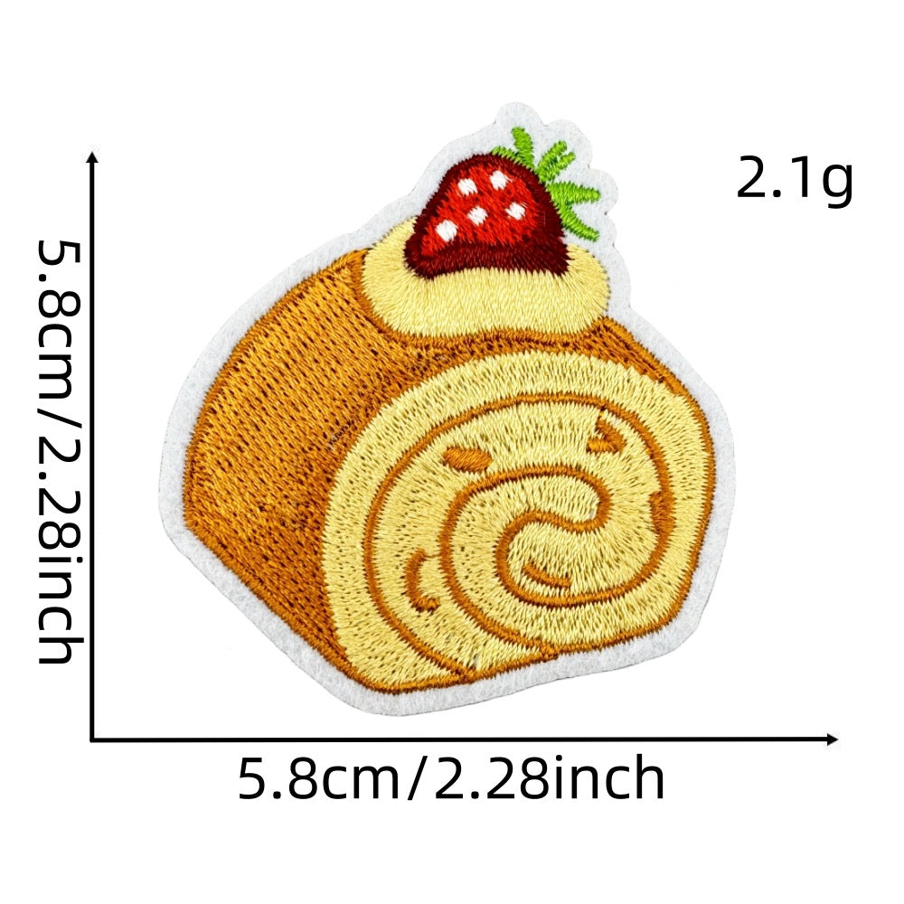 strawberry embroidered patches cute fruit design iron on