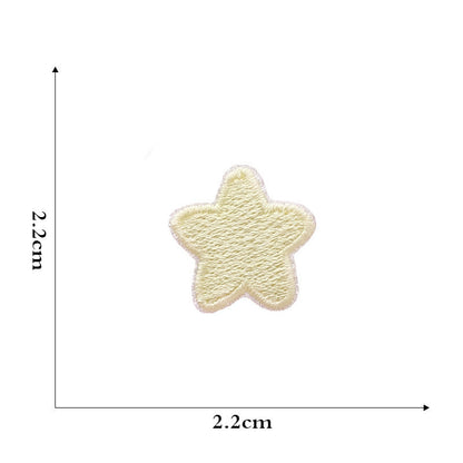 star rainbow embroidered patches peel and stick self adhesive