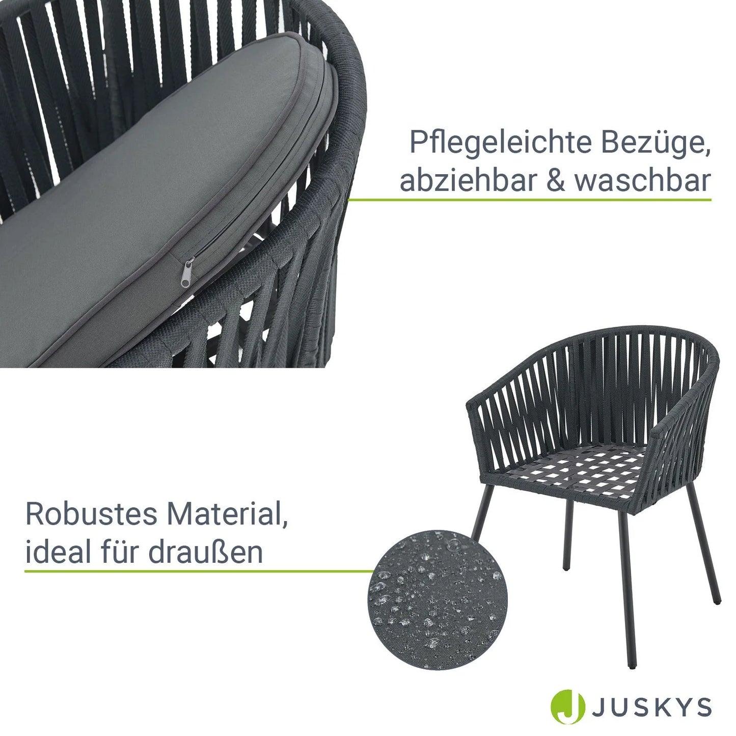 Ensemble de 2 chaises en corde 2026