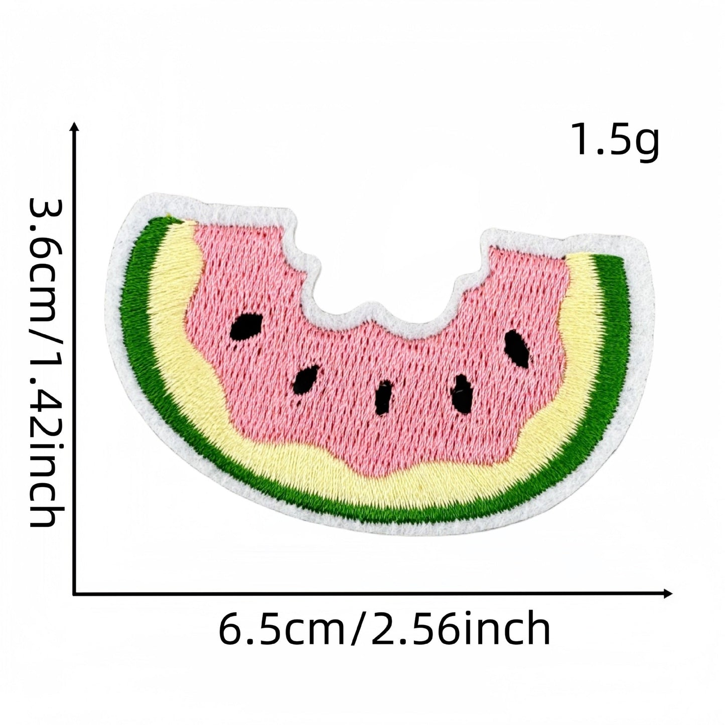 watermelon embroidered patches summer fruit design iron on