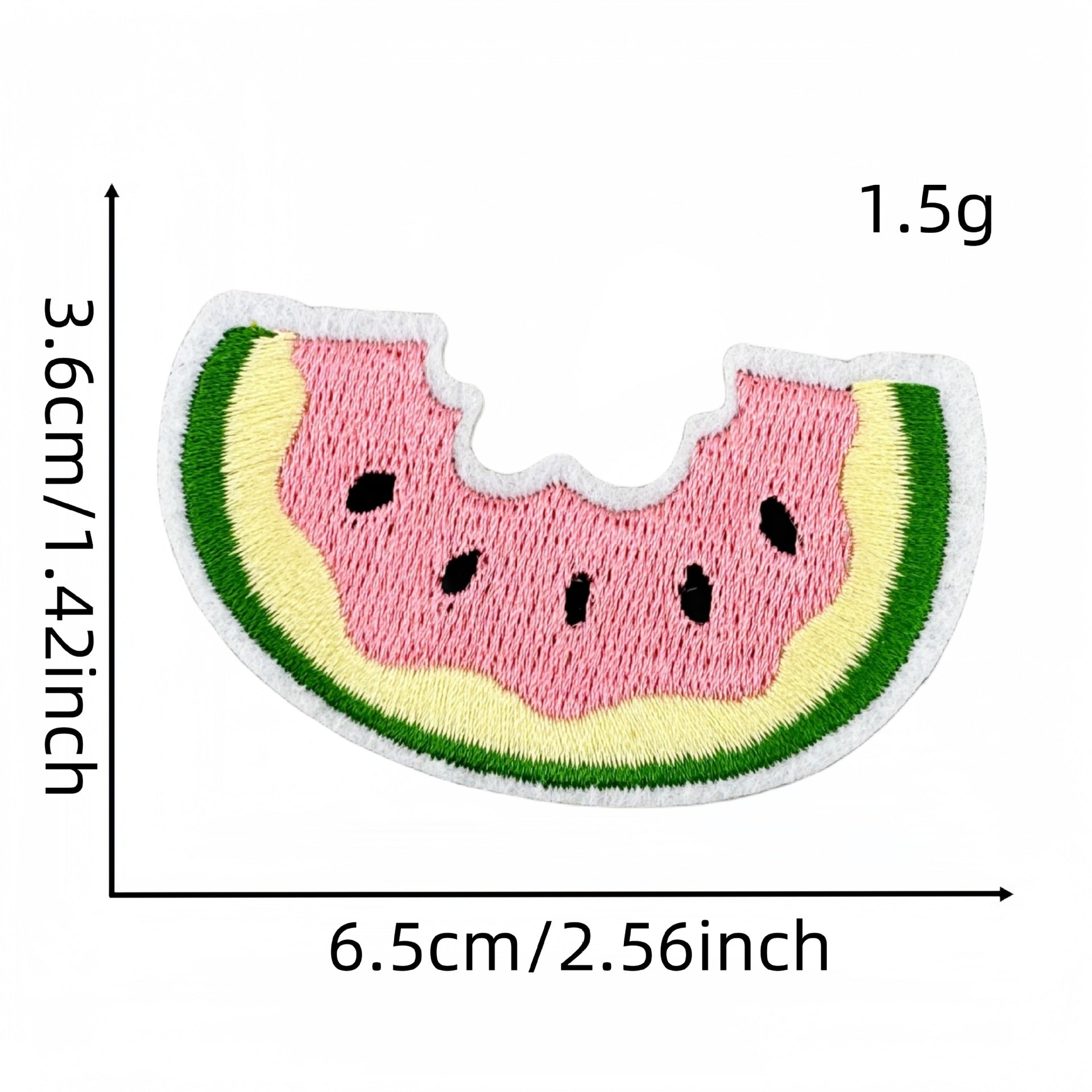 watermelon embroidered patches summer fruit design iron on