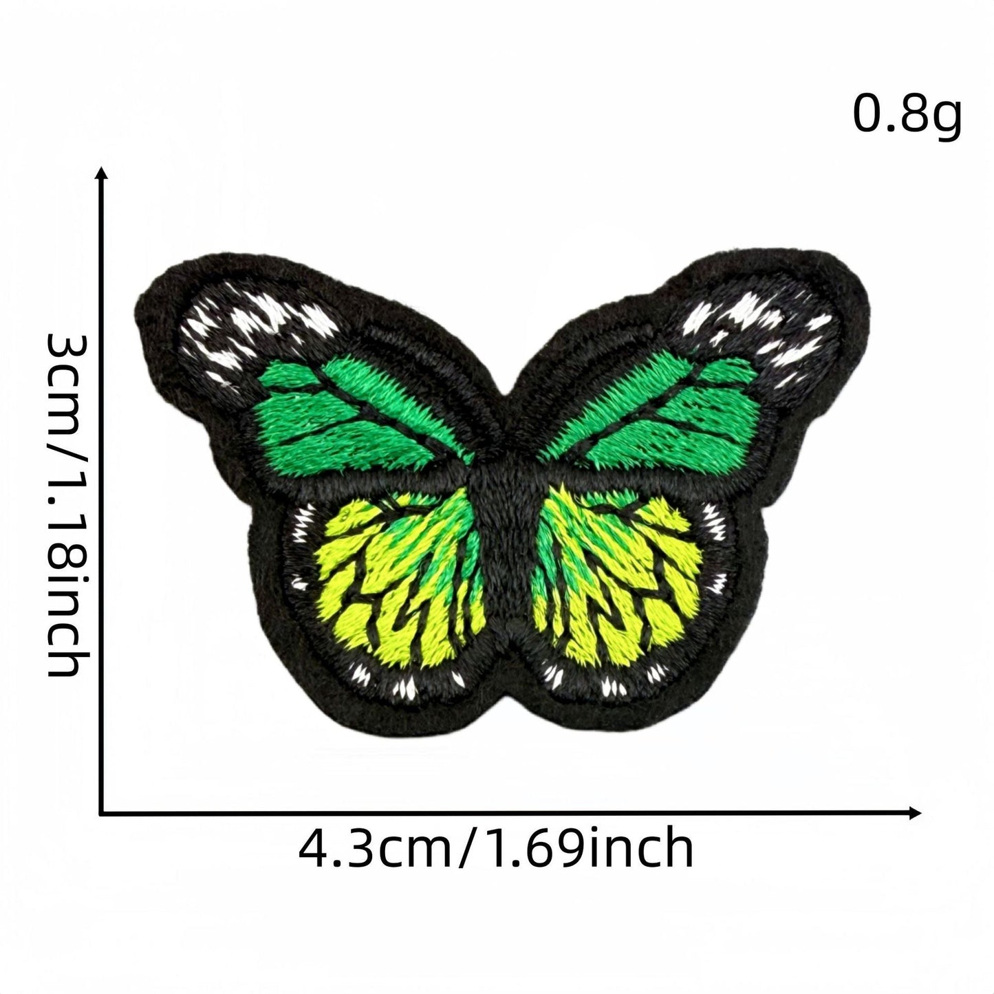 colorful butterfly embroidered patches multicolor design iron on