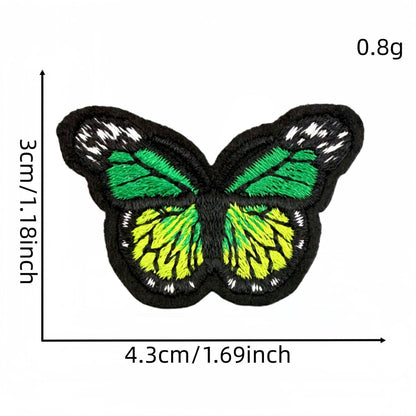 colorful butterfly embroidered patches multicolor design iron on