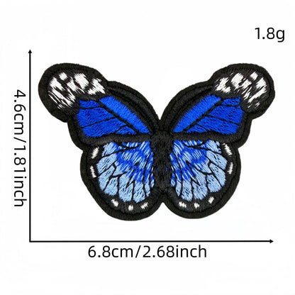 colorful butterfly embroidered patches multicolor design iron on