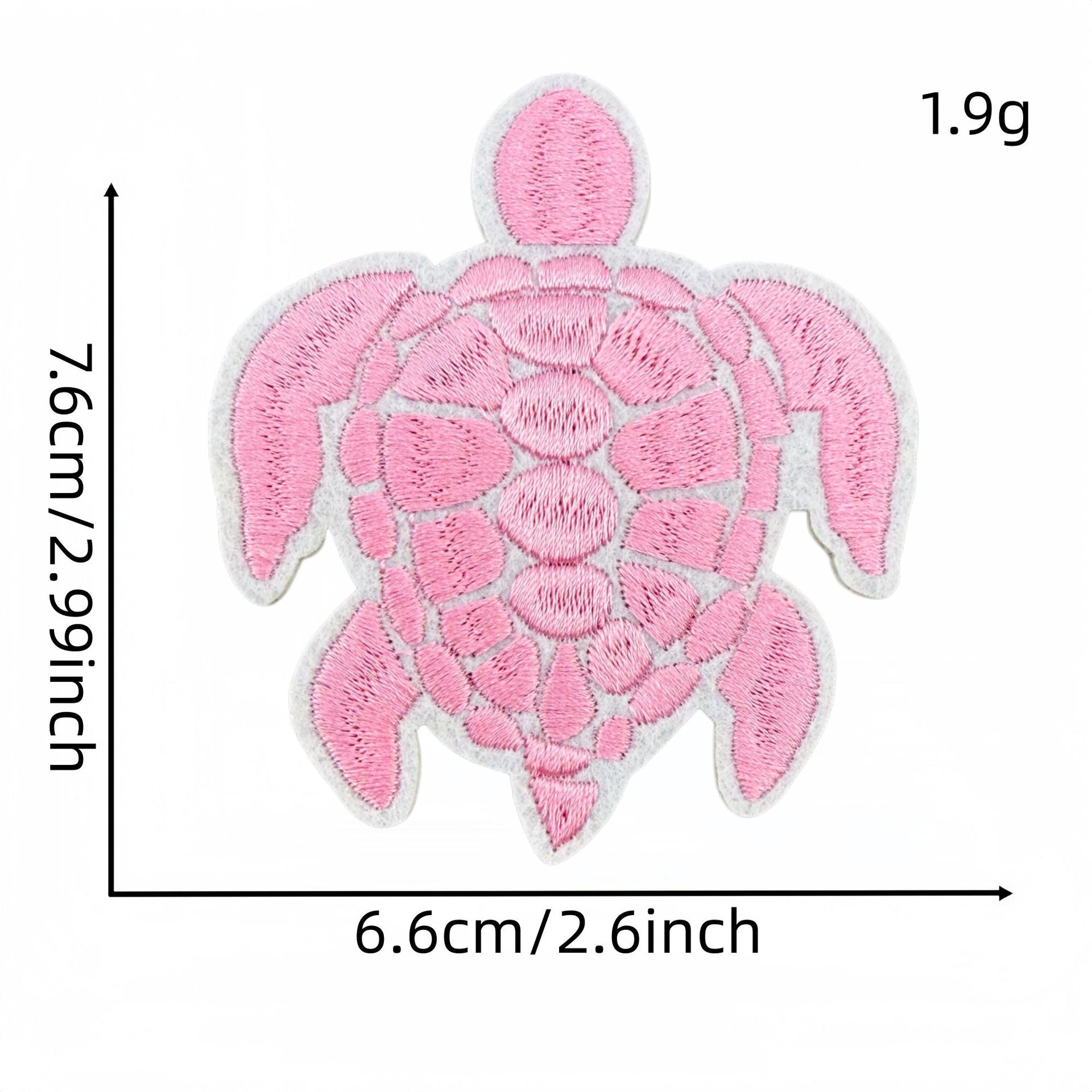 colorful sea turtle embroidered patches animal design iron on