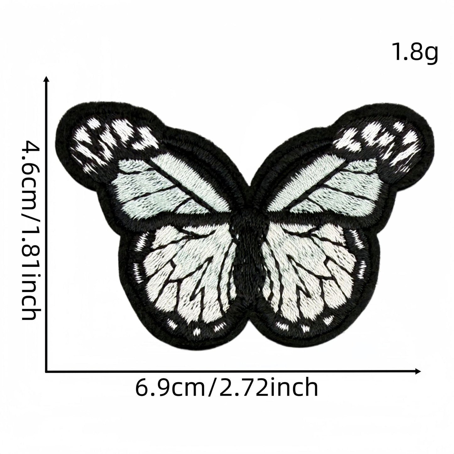 colorful butterfly embroidered patches multicolor design iron on