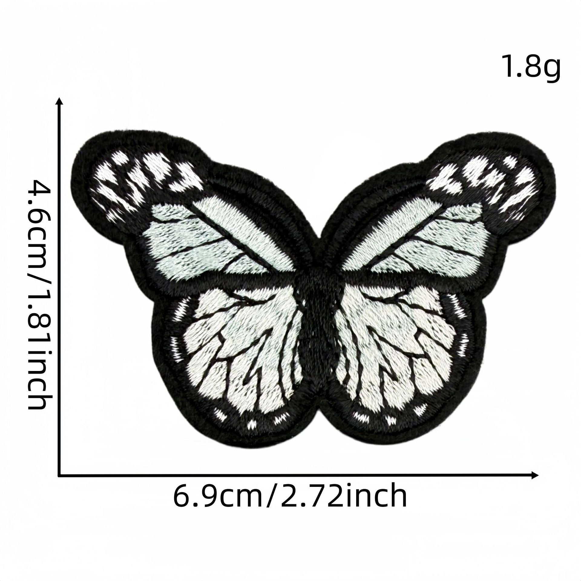 colorful butterfly embroidered patches multicolor design iron on