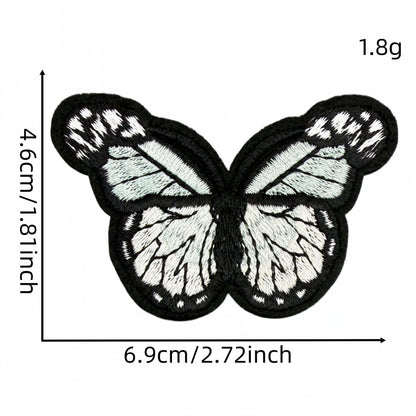 colorful butterfly embroidered patches multicolor design iron on