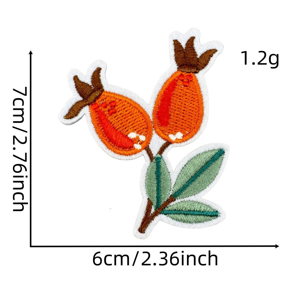 autumn harvest embroidered patches fall seasonal design iron on