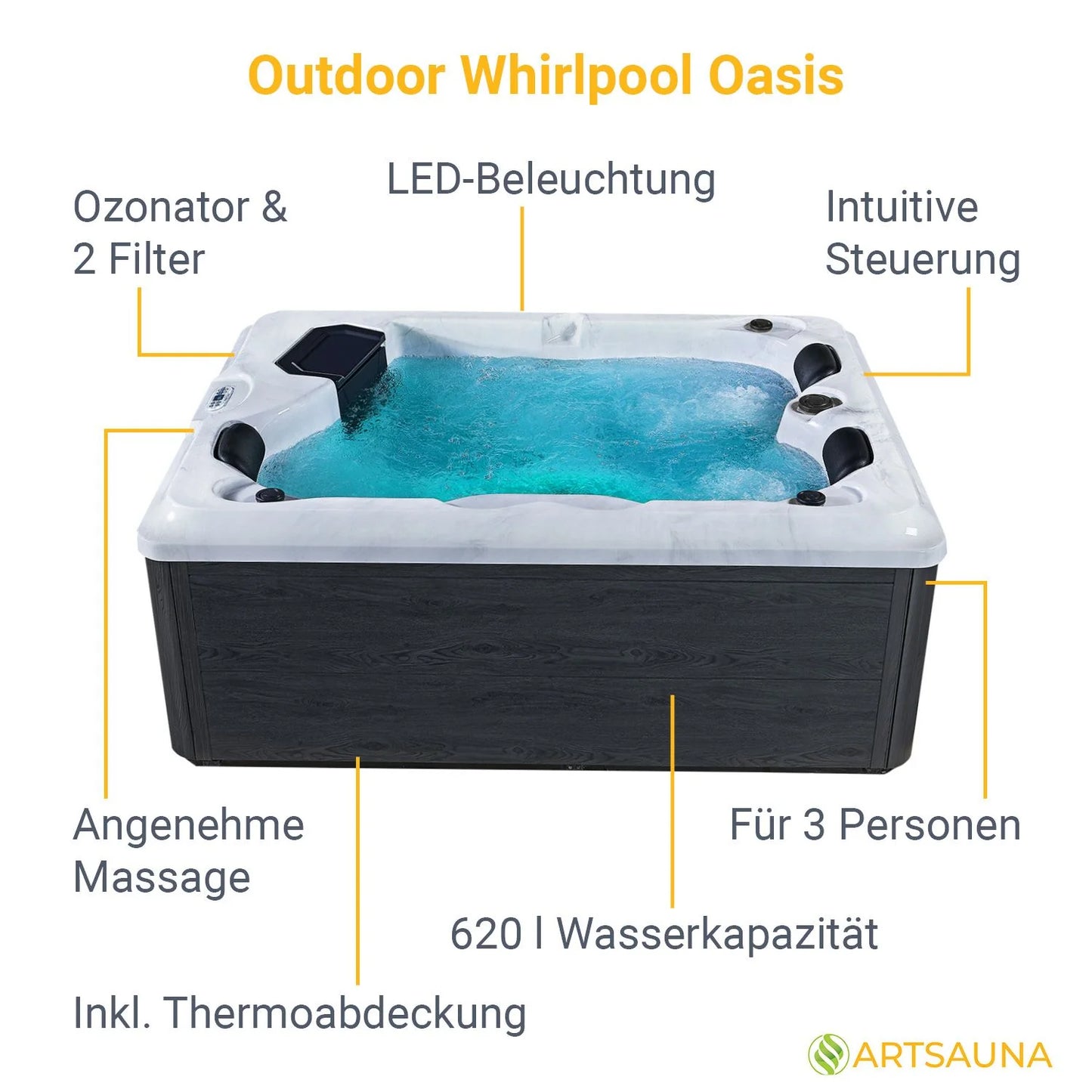 Oasis de bain à remous extérieur 2026