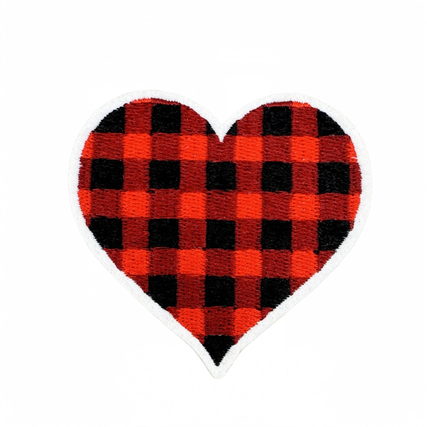 heart embroidered patches plaid polka dot animal print iron on