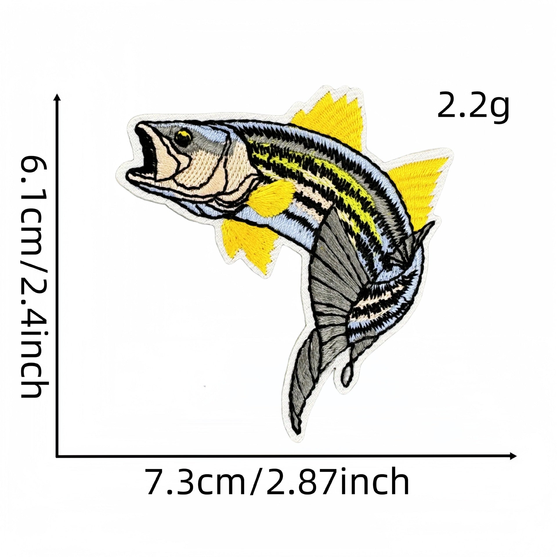 ocean fish embroidered patches marine life design iron on