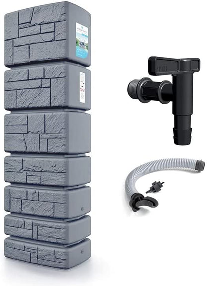 Réservoir d'eau de pluie Tower Stone 2026, récupérateur d'eau de pluie 350-500 L
