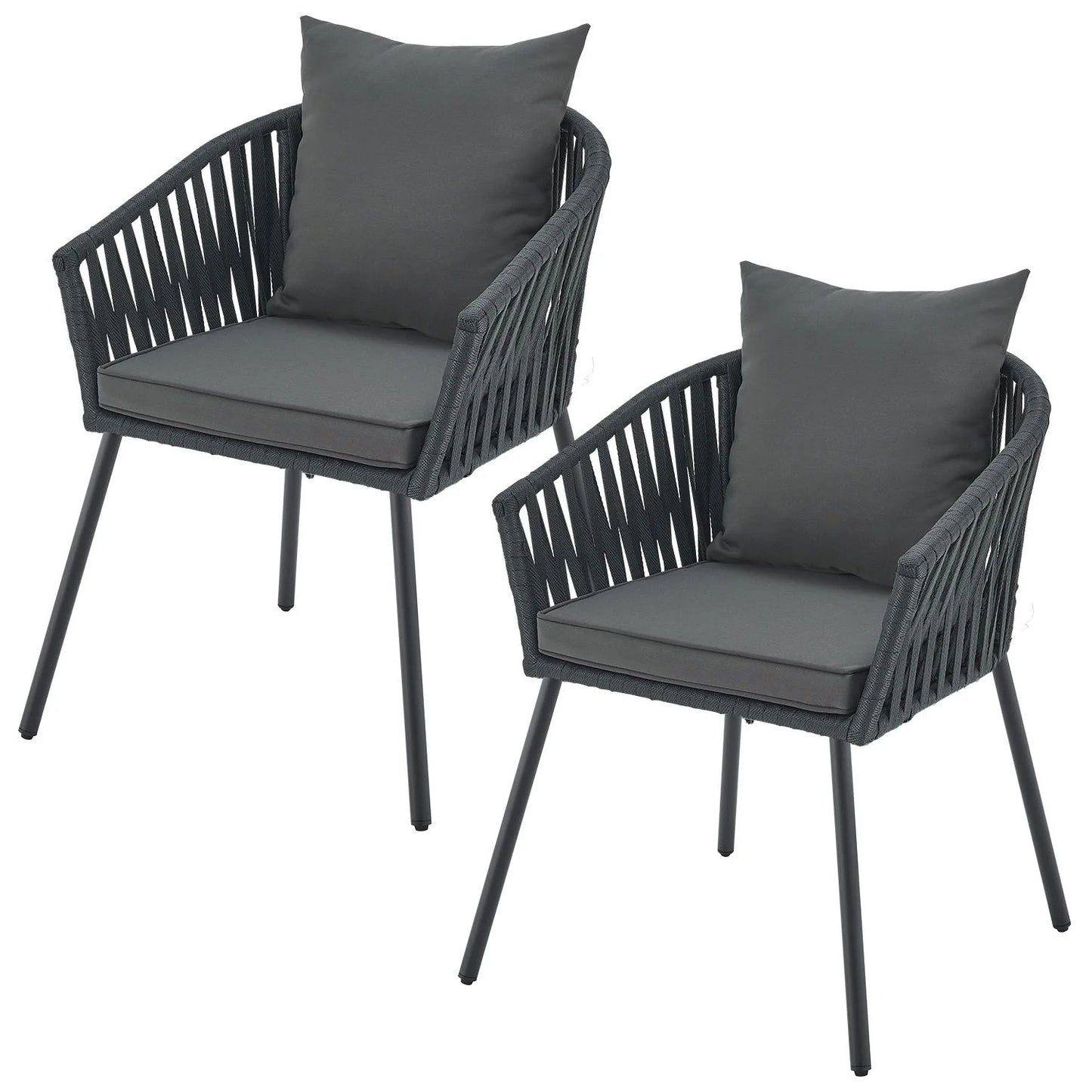 Ensemble de 2 chaises en corde 2026
