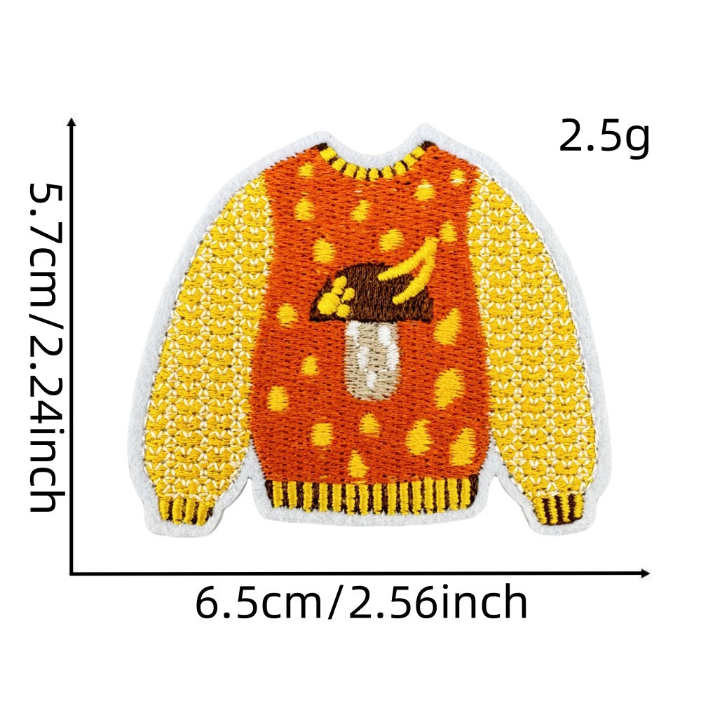 autumn harvest embroidered patches fall seasonal design iron on