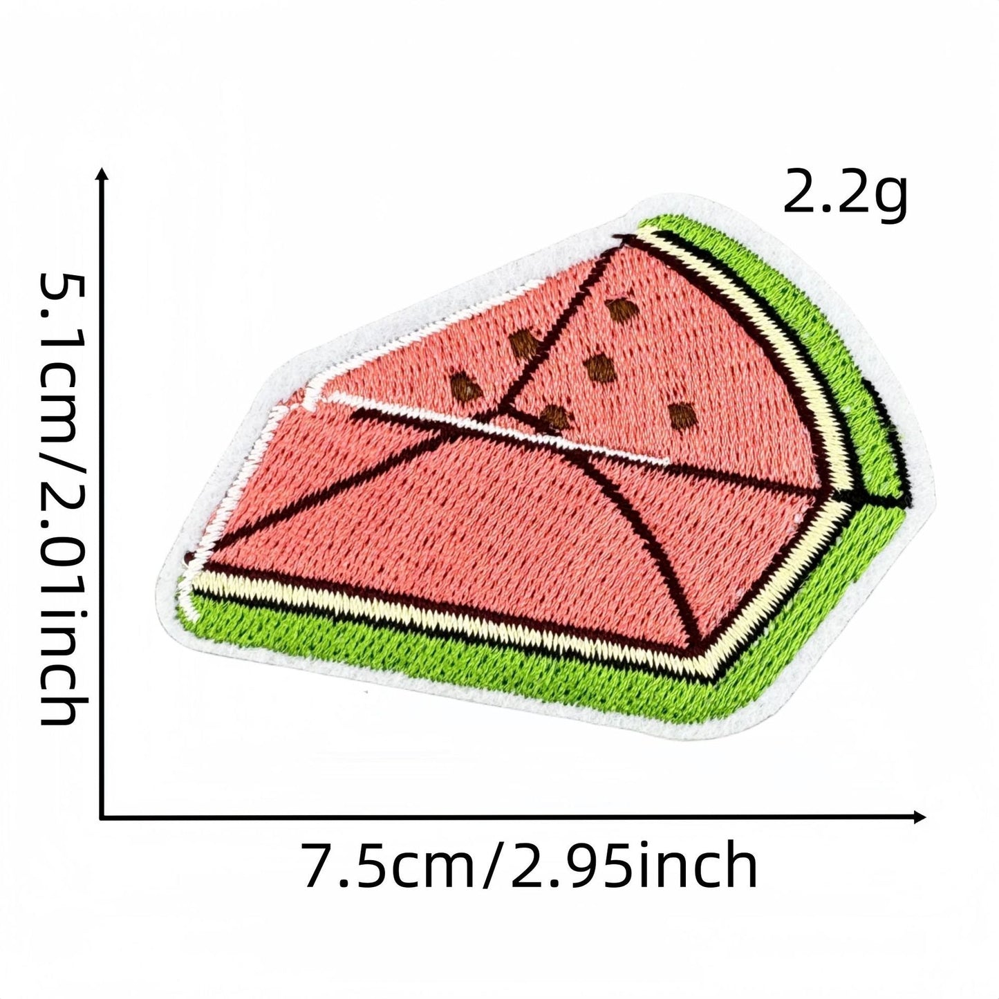 watermelon embroidered patches summer fruit design iron on