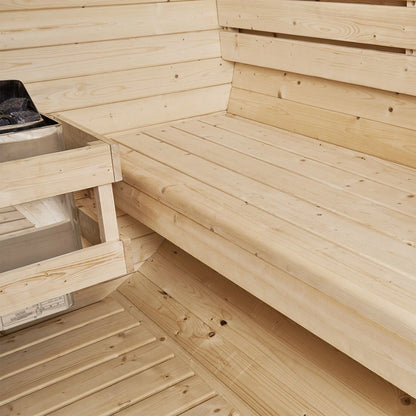 Sauna tonneau 2026 au Spitzberg avec four à sauna