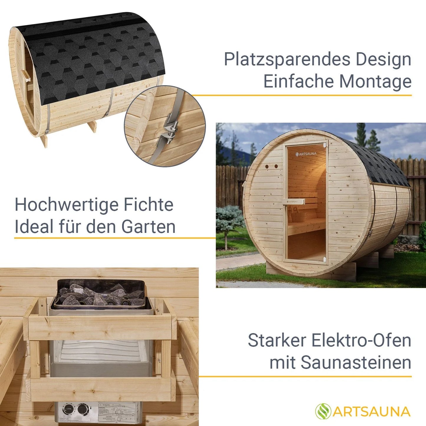 Sauna tonneau 2026 au Spitzberg avec four à sauna