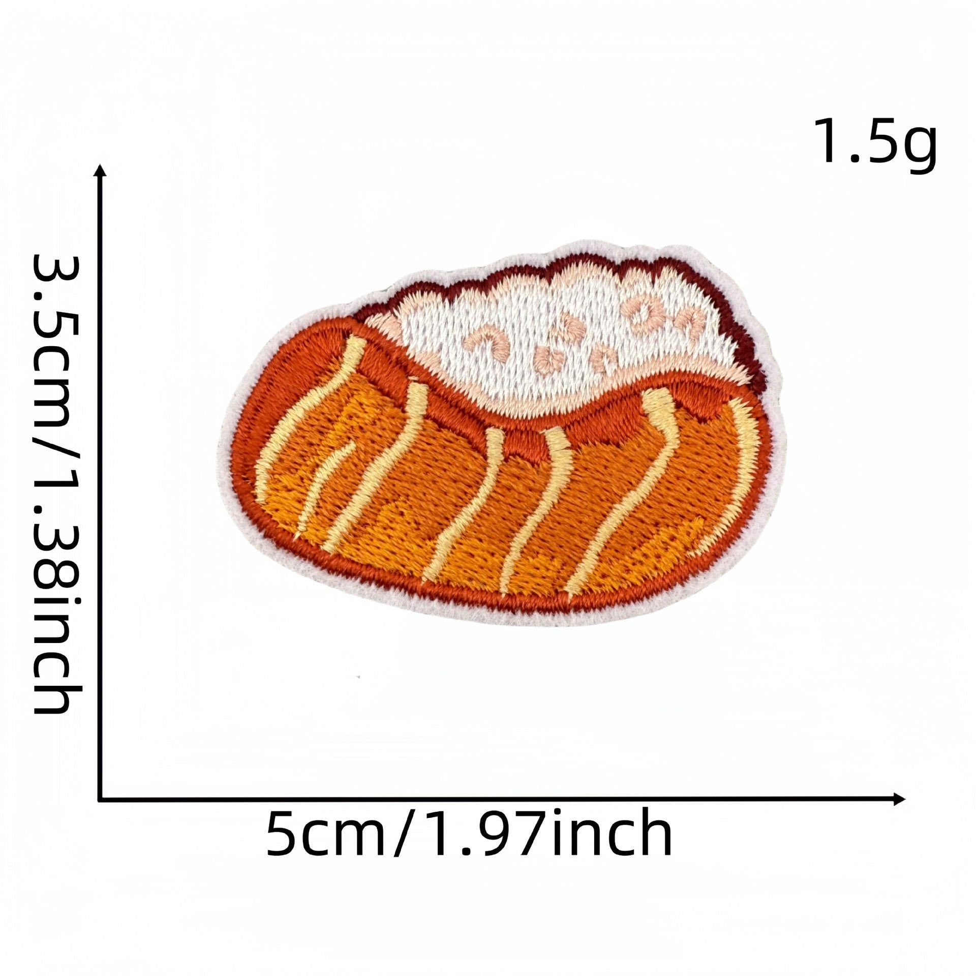 sushi embroidered patches Japanese food design iron on