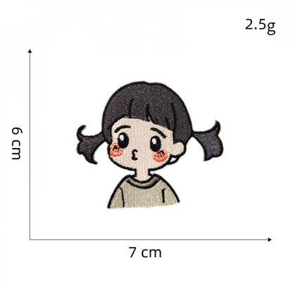 cartoon character embroidered patches iron on couple style
