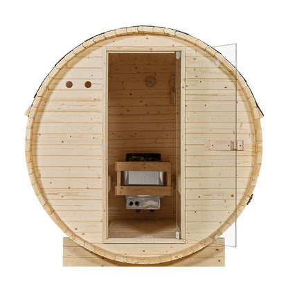 Sauna tonneau 2026 au Spitzberg avec four à sauna