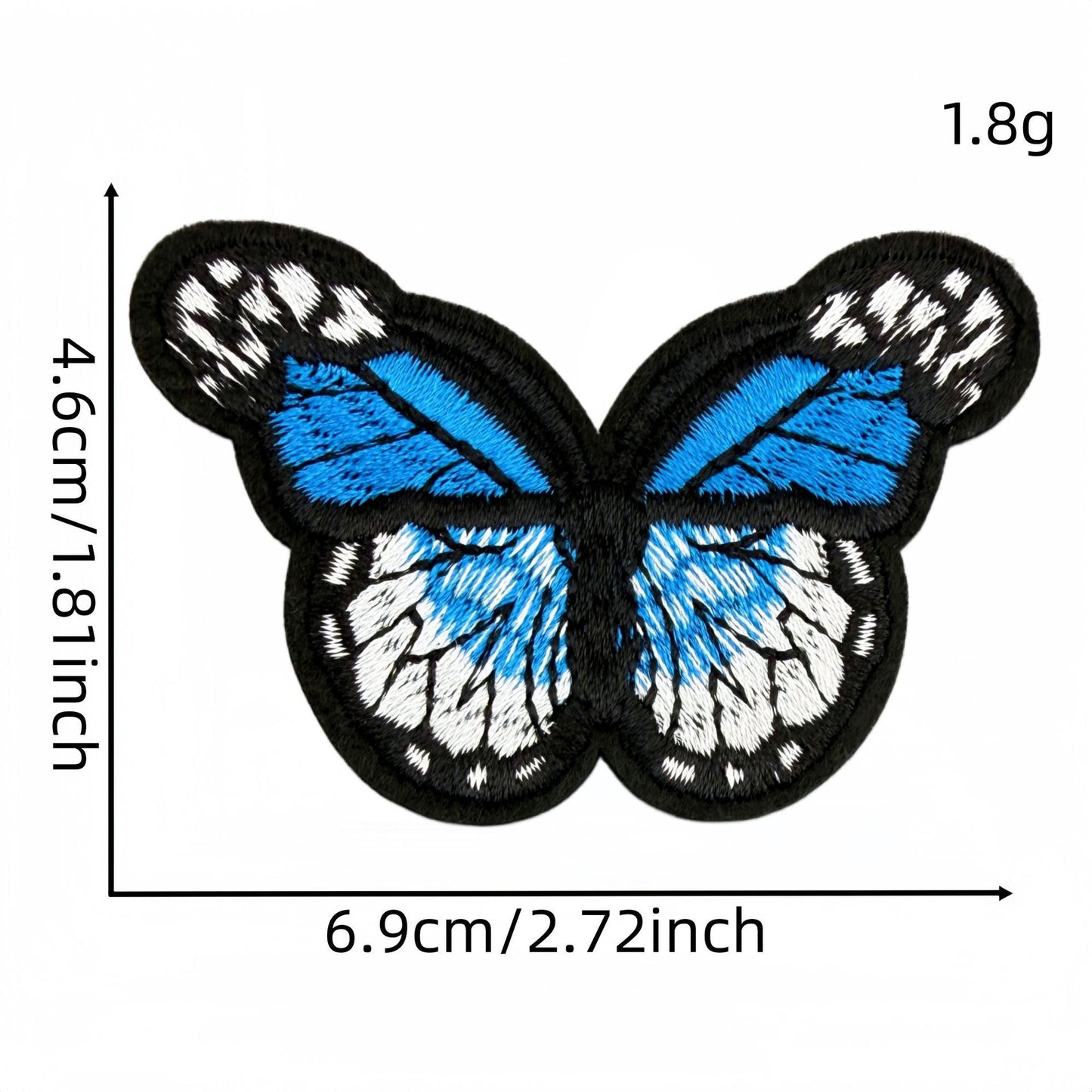 colorful butterfly embroidered patches multicolor design iron on