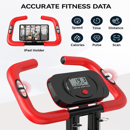 Vélo d'entraînement pliable Pooboo 3 en 1 pour la maison, supportant jusqu'à 136 kg (300 lb).