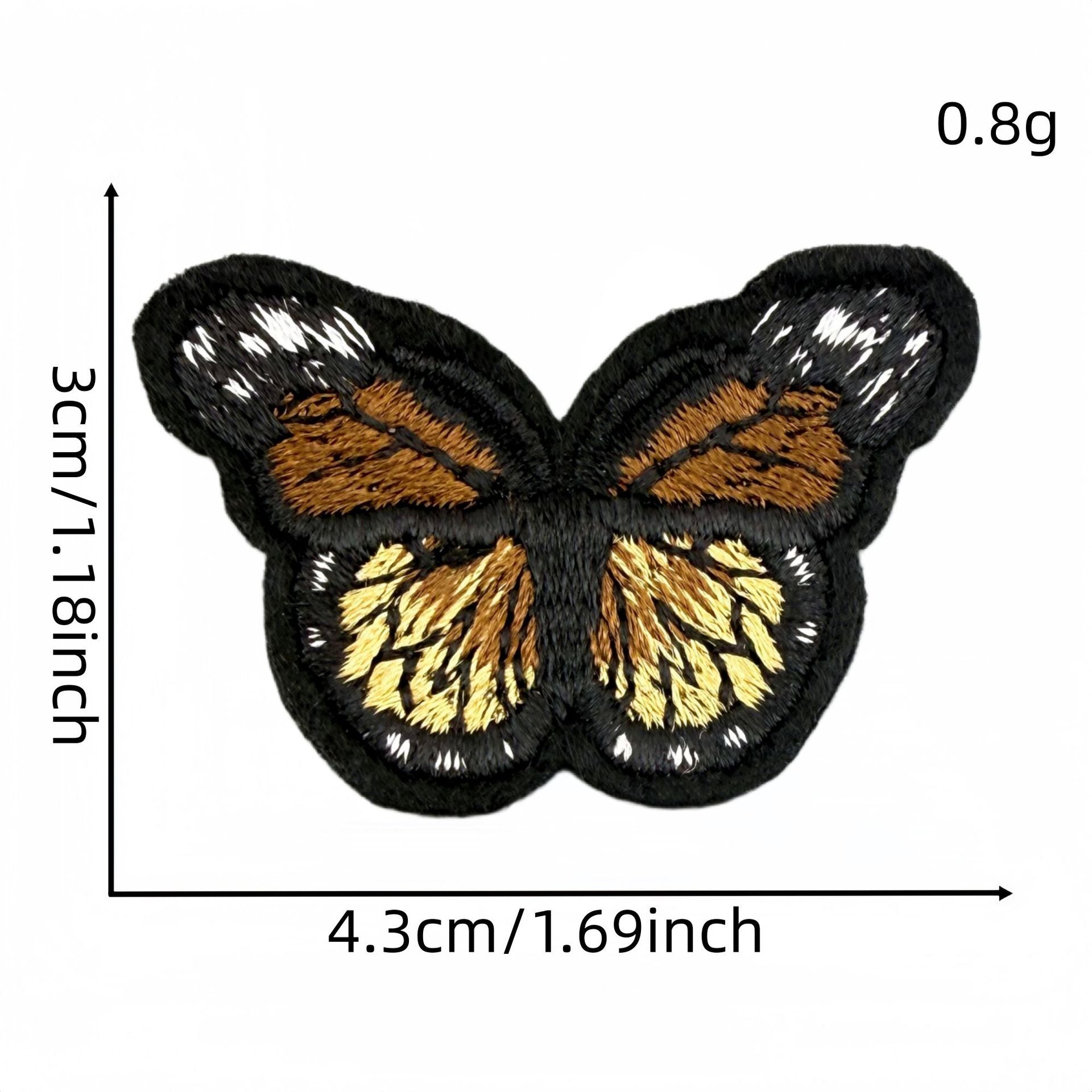 colorful butterfly embroidered patches multicolor design iron on