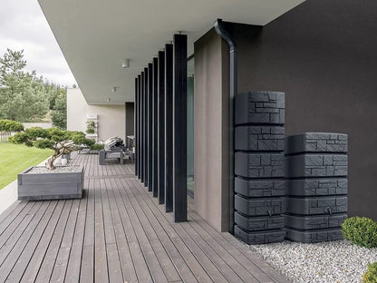 Réservoir d'eau de pluie Tower Stone 2026, récupérateur d'eau de pluie 350-500 L
