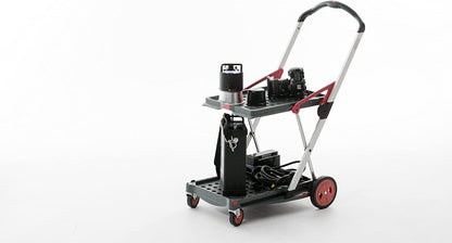 Chariots pliables, fonctionnels et polyvalents 2026 | Chariot pliable mobile | Chariot de courses avec boîte de rangement (noir)