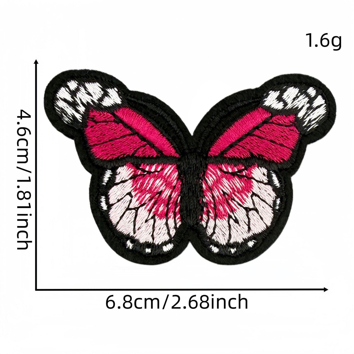 colorful butterfly embroidered patches multicolor design iron on