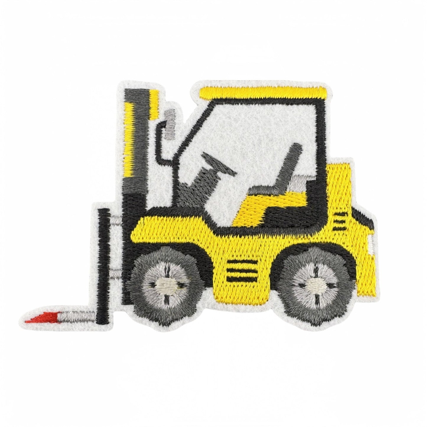 construction vehicle embroidered patches excavator truck iron on