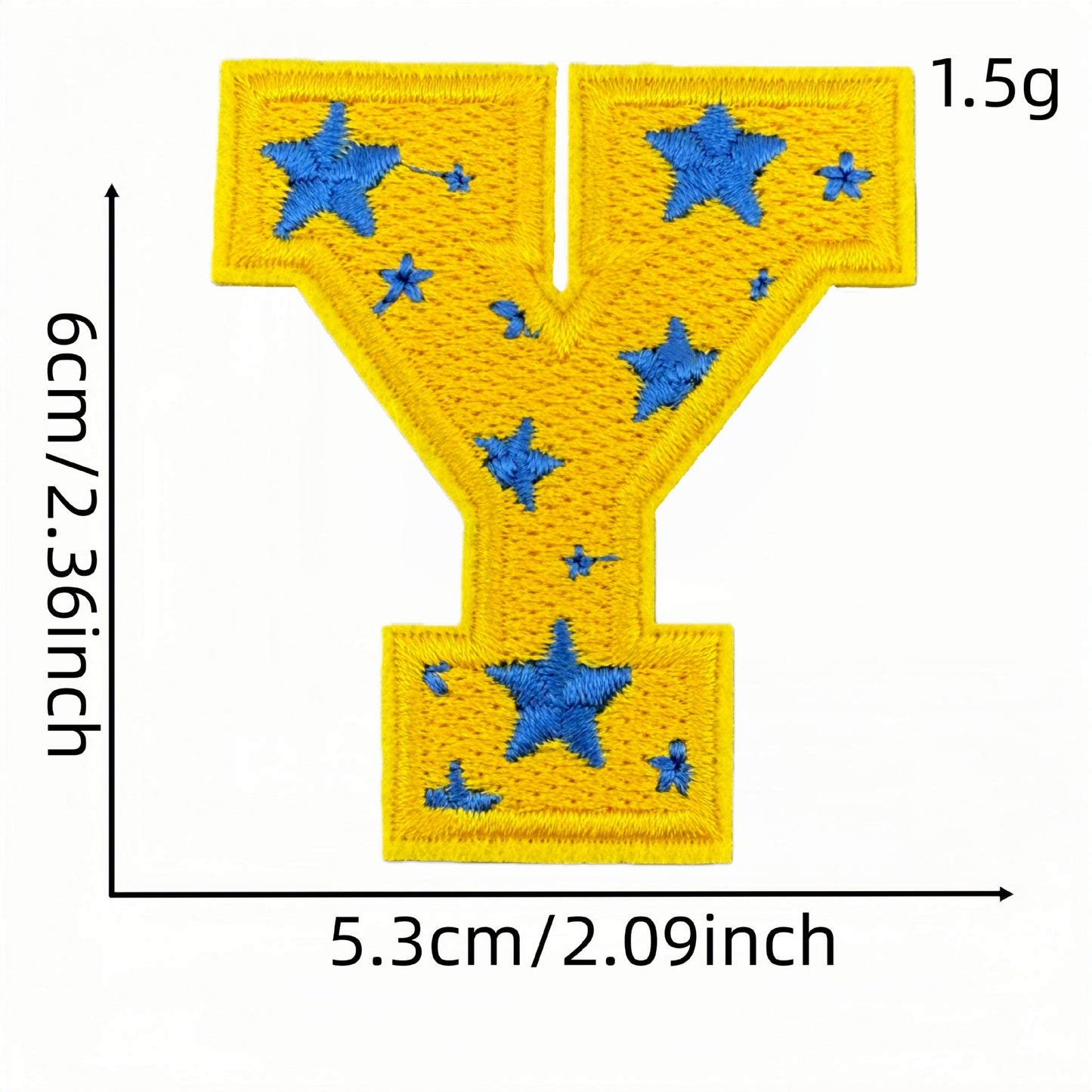 26 letter embroidered patches polka dot pattern A to Z iron on